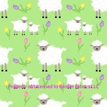 Load image into Gallery viewer, Little Lambs - by Nina with color options - Order by half yard - See below for instructions on ordering and base fabrics