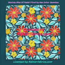 Load image into Gallery viewer, Sketchy Oil Pastels with Options by Rae Culver Seamless - 2-5 business days to ship - Order by 1/2 yard