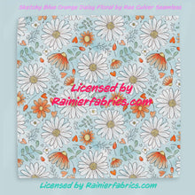 Load image into Gallery viewer, Sketchy Daisies with Options including RWB by Rae Culver Seamless - 2-5 business days to ship - Order by 1/2 yard