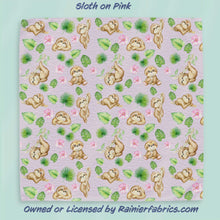 Load image into Gallery viewer, Sloths with background options - 2-5 day turnaround - Order by 1/2 yard; Description of bases below