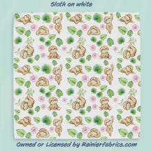 Load image into Gallery viewer, Sloths with background options - 2-5 day turnaround - Order by 1/2 yard; Description of bases below