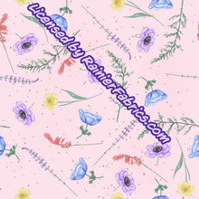Load image into Gallery viewer, Spring Bloom Collection - flowers, plaids and more - 2-5 day turnaround - Order by 1/2 yard; Description of bases below