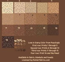 Load image into Gallery viewer, Love in Every Color - art from Popologie - 2-5 day turnaround - Order by 1/2 yard; Description of bases below