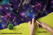 Load image into Gallery viewer, Galactic Fabric - Galaxy from Rainier Fabrics - Order by Half Yards, Description of Base Fabrics Below