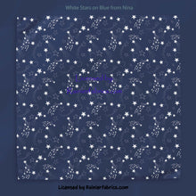 Load image into Gallery viewer, Gold, Silver and White Stars by Nina - 2-5 business days to ship - Order by 1/2 yard