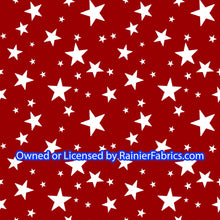 Load image into Gallery viewer, Stars RWB by Nina - Order by half yard -instructions below on base fabrics