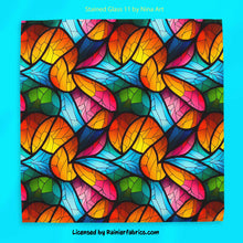 Load image into Gallery viewer, Stained Glass Floral collection by Nina Art from Italy - 2-5 business days to ship - Order by 1/2 yard