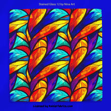 Load image into Gallery viewer, Stained Glass Floral collection by Nina Art from Italy - 2-5 business days to ship - Order by 1/2 yard