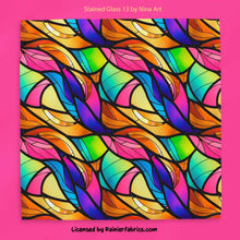 Load image into Gallery viewer, Stained Glass Floral collection by Nina Art from Italy - 2-5 business days to ship - Order by 1/2 yard