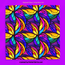 Load image into Gallery viewer, Stained Glass Floral collection by Nina Art from Italy - 2-5 business days to ship - Order by 1/2 yard