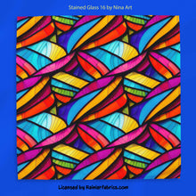 Load image into Gallery viewer, Stained Glass Floral collection by Nina Art from Italy - 2-5 business days to ship - Order by 1/2 yard