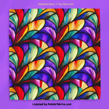 Load image into Gallery viewer, Stained Glass Floral collection by Nina Art from Italy - 2-5 business days to ship - Order by 1/2 yard