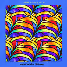 Load image into Gallery viewer, Stained Glass Floral collection by Nina Art from Italy - 2-5 business days to ship - Order by 1/2 yard