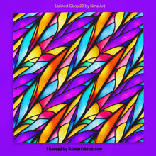 Load image into Gallery viewer, Stained Glass Floral collection by Nina Art from Italy - 2-5 business days to ship - Order by 1/2 yard