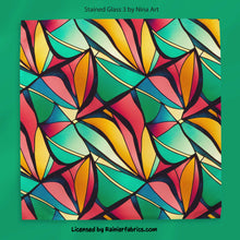 Load image into Gallery viewer, Stained Glass Floral collection by Nina Art from Italy - 2-5 business days to ship - Order by 1/2 yard