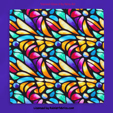 Load image into Gallery viewer, Stained Glass Floral collection by Nina Art from Italy - 2-5 business days to ship - Order by 1/2 yard