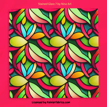 Load image into Gallery viewer, Stained Glass Floral collection by Nina Art from Italy - 2-5 business days to ship - Order by 1/2 yard