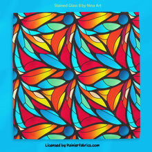 Load image into Gallery viewer, Stained Glass Floral collection by Nina Art from Italy - 2-5 business days to ship - Order by 1/2 yard