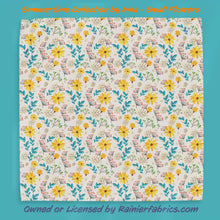 Load image into Gallery viewer, Summertime flowers with options by Nina - 2-5 day turnaround - Order by 1/2 yard; Description of bases below