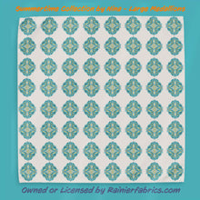 Load image into Gallery viewer, Summertime flowers with options by Nina - 2-5 day turnaround - Order by 1/2 yard; Description of bases below