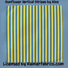Load image into Gallery viewer, Sunflowers for Ukraine by Nina - 2-5 day turnaround - Order by 1/2 yard; Description of bases below