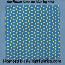 Load image into Gallery viewer, Sunflowers for Ukraine by Nina - 2-5 day turnaround - Order by 1/2 yard; Description of bases below