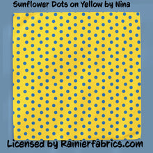Load image into Gallery viewer, Sunflowers for Ukraine by Nina - 2-5 day turnaround - Order by 1/2 yard; Description of bases below