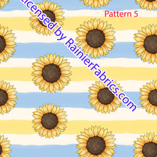Load image into Gallery viewer, Bees, Sunflowers and Happiness with lots of options - Order by half yard -instructions below on base fabrics