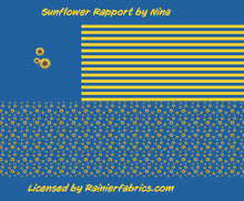 Load image into Gallery viewer, Sunflowers for Ukraine by Nina - 2-5 day turnaround - Order by 1/2 yard; Description of bases below