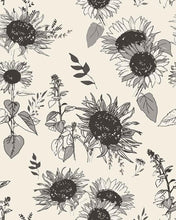 Load image into Gallery viewer, Sunflower Study by Sharon with Popologie - Order by half yard -instructions below on base fabrics