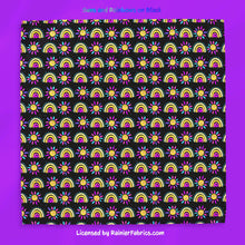 Load image into Gallery viewer, Suns and Rainbows with color options - 2-5 day turnaround - Order by 1/2 yard; Description of bases below