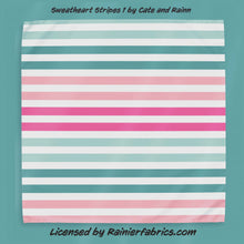 Load image into Gallery viewer, Stripes Collection - part of Valentines Day Collection from Cate and Rainn - TAT 2-5 Days (Turn around time) - Order by 1/2 yard; Description of bases below