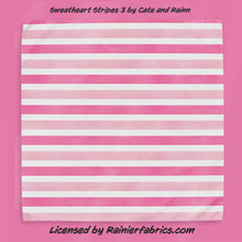 Load image into Gallery viewer, Stripes Collection - part of Valentines Day Collection from Cate and Rainn - TAT 2-5 Days (Turn around time) - Order by 1/2 yard; Description of bases below