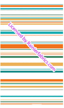 Load image into Gallery viewer, Sarah's Aqua Tangerine Stripe Collection - Order by half yard -instructions below on base fabrics