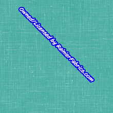 Load image into Gallery viewer, Peacock Stripes on Linen from Rosemary Stevenson - 2-5 day turnaround - Order by 1/2 yard; Description of bases below