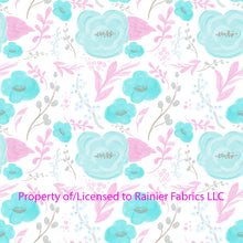 Load image into Gallery viewer, Roses by Seattle Artist Nina - Variations! Order by half yard - See below for instructions on ordering and base fabrics