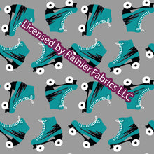 Load image into Gallery viewer, Roller Derby Queen / Skates with options from Nina with solids - Order by half yard - See below for instructions on ordering and base fabrics