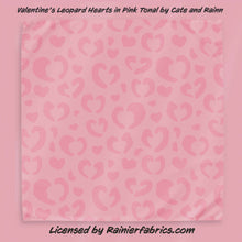 Load image into Gallery viewer, Leopard Hearts Collection - part of Valentines Day Collection from Cate and Rainn - TAT 2-5 Days (Turn around time) - Order by 1/2 yard; Description of bases below
