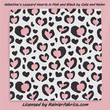 Load image into Gallery viewer, Leopard Hearts Collection - part of Valentines Day Collection from Cate and Rainn - TAT 2-5 Days (Turn around time) - Order by 1/2 yard; Description of bases below