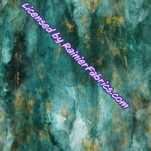 Load image into Gallery viewer, Rainier Green Grunge with Gold Collection - 2-5 day turnaround - Order by 1/2 yard; Description of bases below