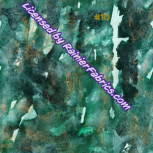 Load image into Gallery viewer, Rainier Green Grunge with Gold Collection - 2-5 day turnaround - Order by 1/2 yard; Description of bases below