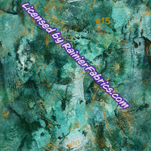 Load image into Gallery viewer, Rainier Green Grunge with Gold Collection - 2-5 day turnaround - Order by 1/2 yard; Description of bases below