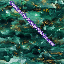 Load image into Gallery viewer, Rainier Green Grunge with Gold Collection - 2-5 day turnaround - Order by 1/2 yard; Description of bases below