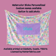 Load image into Gallery viewer, Watercolor Blobs - Blanket