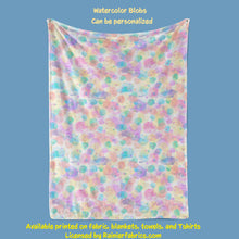 Load image into Gallery viewer, Watercolor Blobs - Blanket