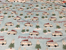 Load image into Gallery viewer, Westy Camper Van Blankets by Nina, made in USA - for Westfalia fans