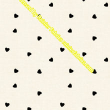 Load image into Gallery viewer, Nina's Linen Hearts - Order by half yard - See below for instructions on ordering and base fabrics