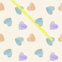 Load image into Gallery viewer, Nina's Linen Hearts - Order by half yard - See below for instructions on ordering and base fabrics
