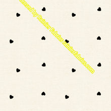 Load image into Gallery viewer, Nina's Linen Hearts - Order by half yard - See below for instructions on ordering and base fabrics