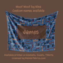 Load image into Gallery viewer, Woof Woof Dogs by Nina - Blanket